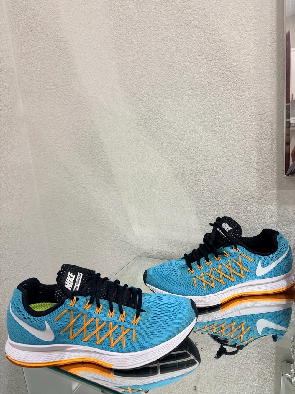 Nike Teal and Orange Lightweight Running Trainers